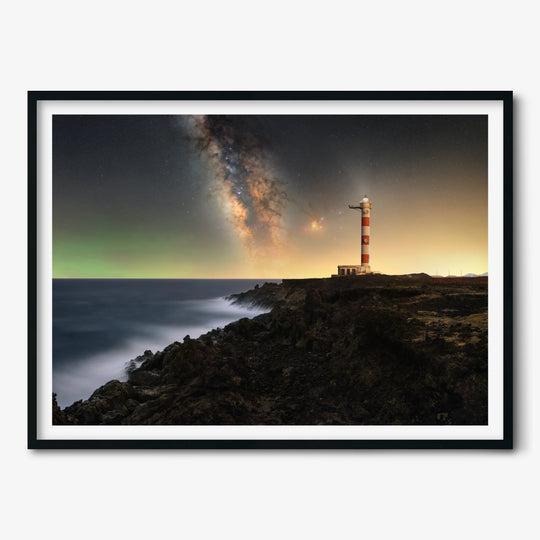 Matteo Strassera: Milky Way Rising Above the Lighthouse
