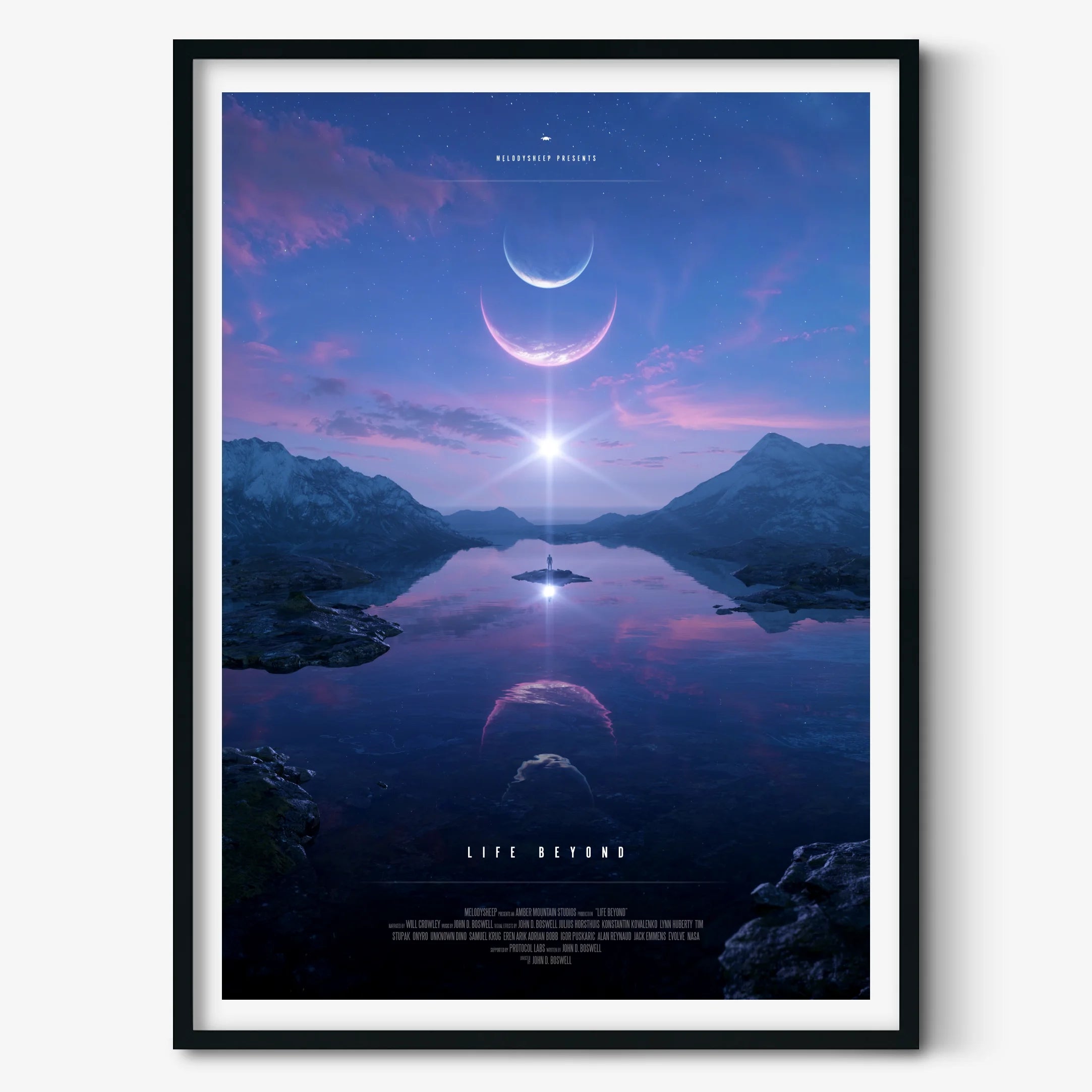 Melodysheep: Look Up Poster | Astrography Space Art