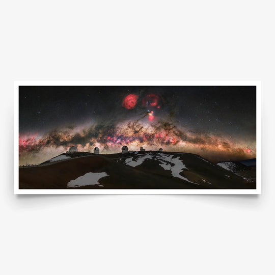 Marzena Rogozińska: Night Sky above Mauna Kea Observatory Panorama
