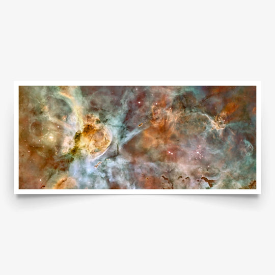HST: Star Birth in Carina Nebula Panorama Poster