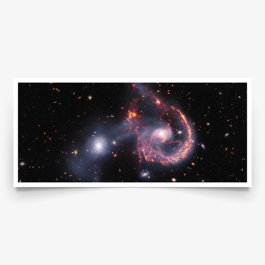 JWST: Arp 107 Panorama Poster