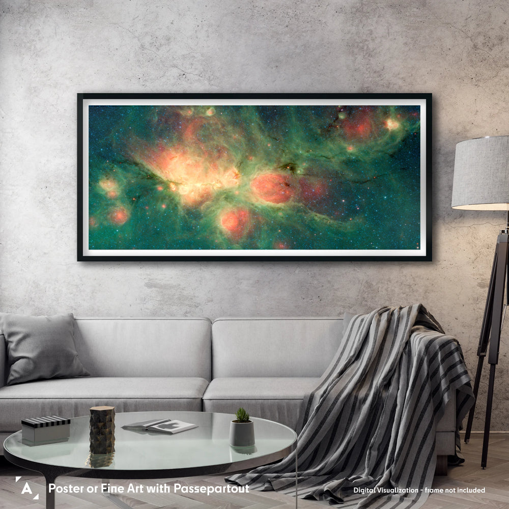 The Cat's Paw Nebula: Spitzer Telescope Panorama