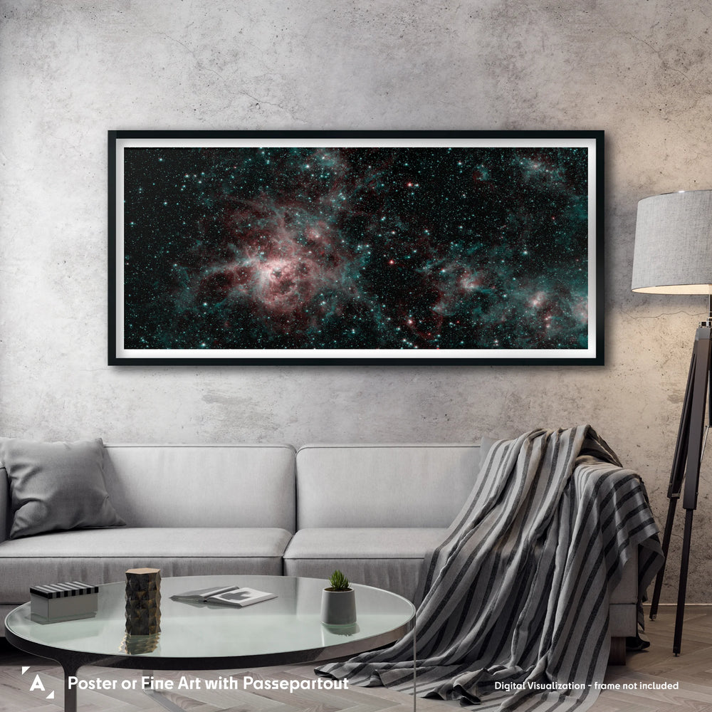 Tarantula Nebula Panorama (2-color) by Spitzer Telescope