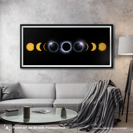 Marzena Rogozińska: Solar Eclipse Phases Mosaic Panorama