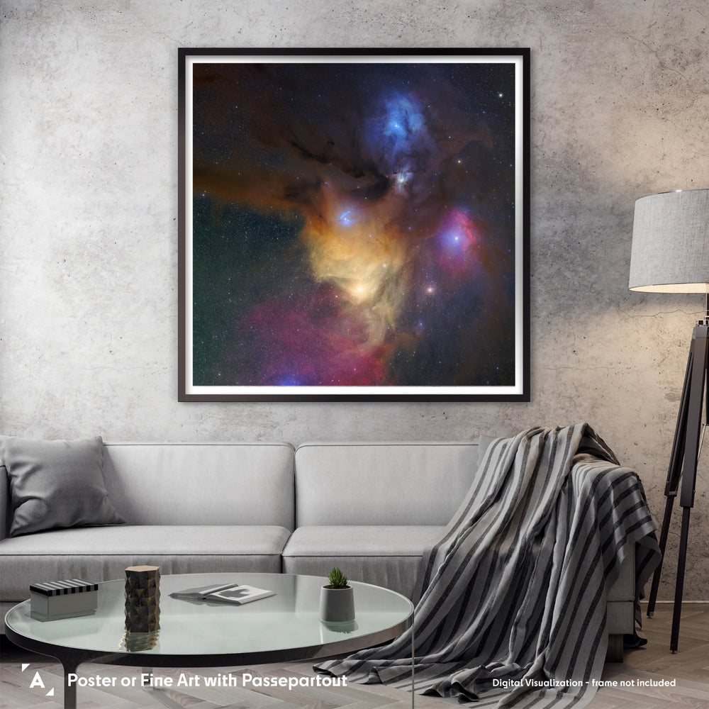 Marcin Hałaczkiewicz: Rho Ophiuchi Mosaic Poster