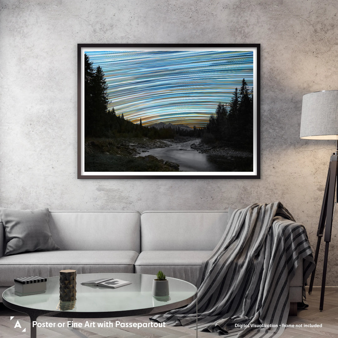 Łukasz Remkowicz: Startrails above Tatra Mountains