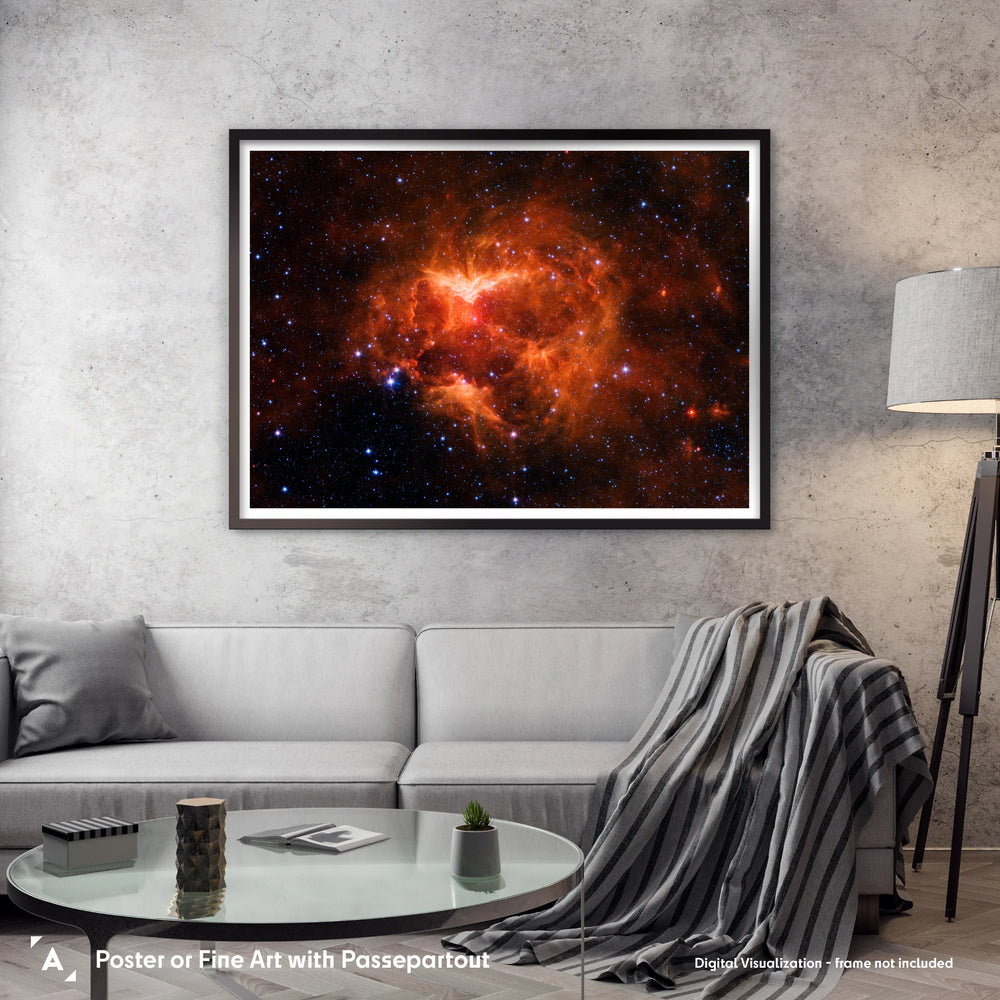 The Jack-o-Lantern Nebula by Spitzer Space Telescope (Version 1)