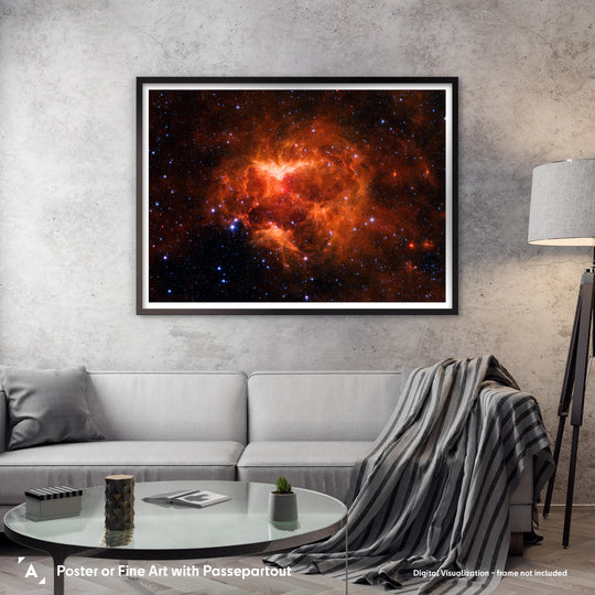 The Jack-o-Lantern Nebula by Spitzer Space Telescope (Version 1)