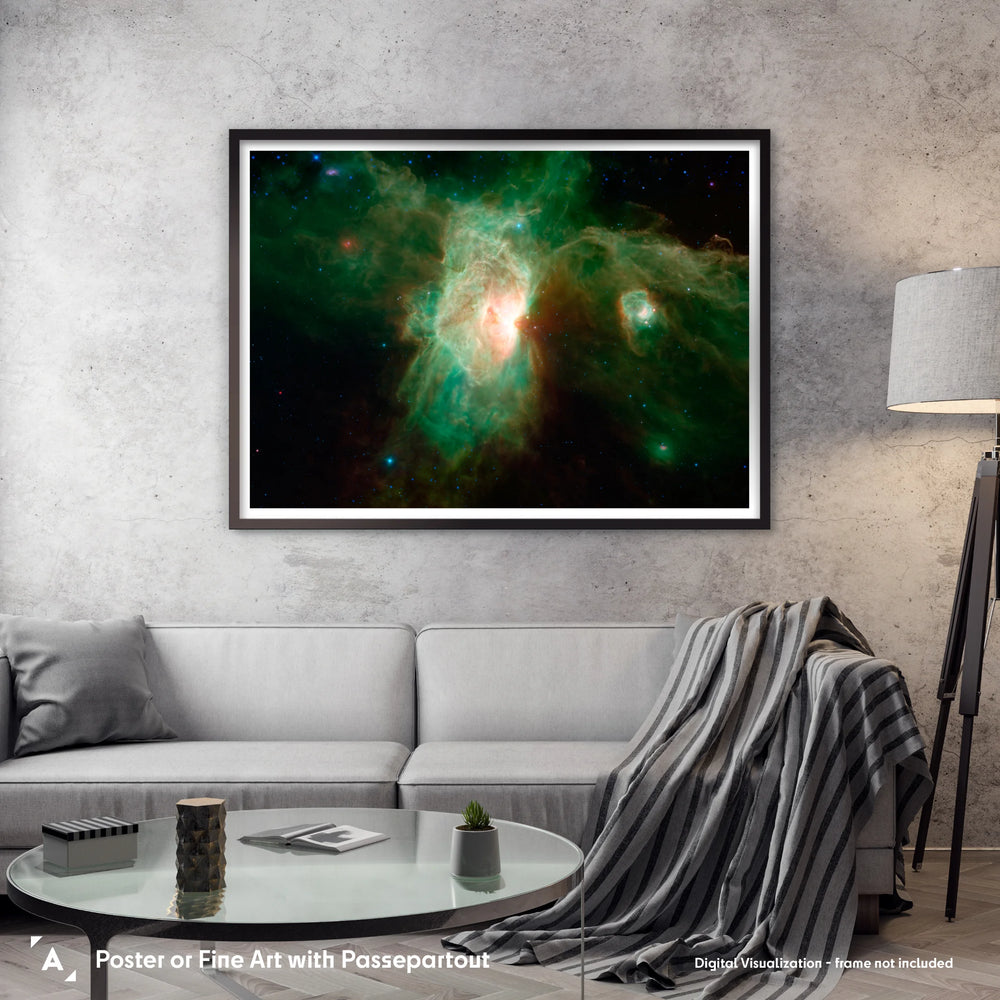 The Flame Nebula by Spitzer Space Telescope