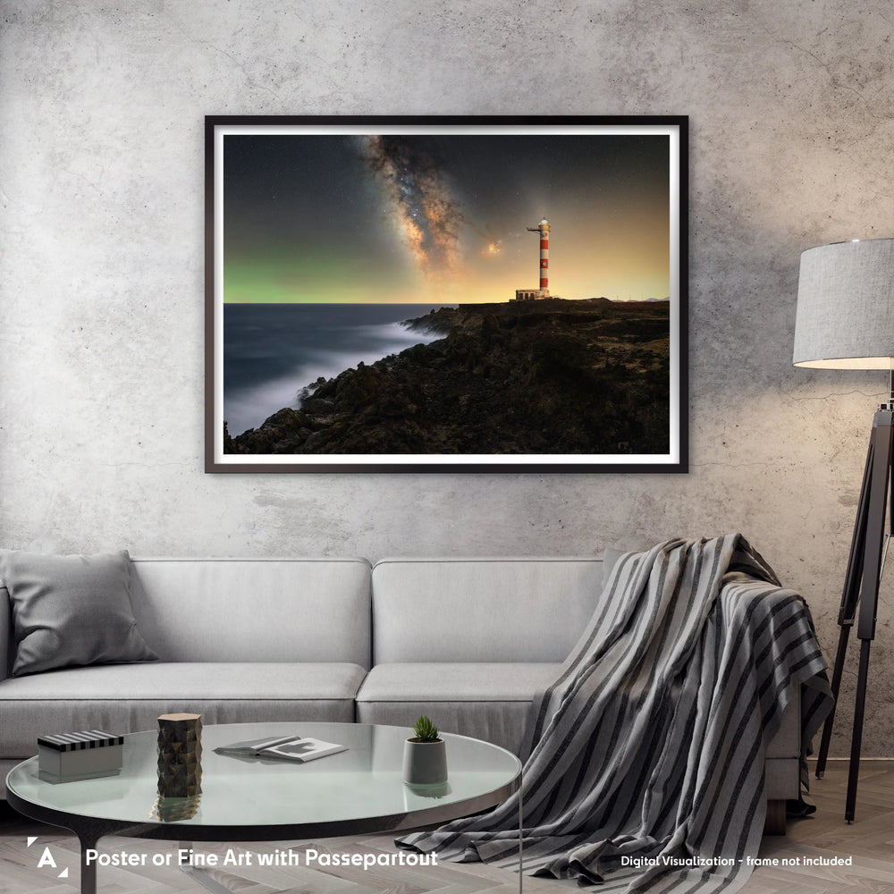 Matteo Strassera: Milky Way Rising Above the Lighthouse