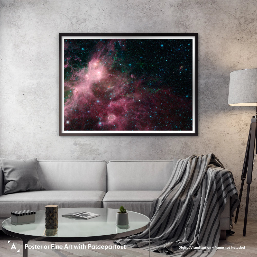 Life and Death Intermingled by Spitzer Space Telescope