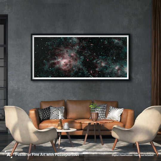 Tarantula Nebula Panorama (2-color) by Spitzer Telescope