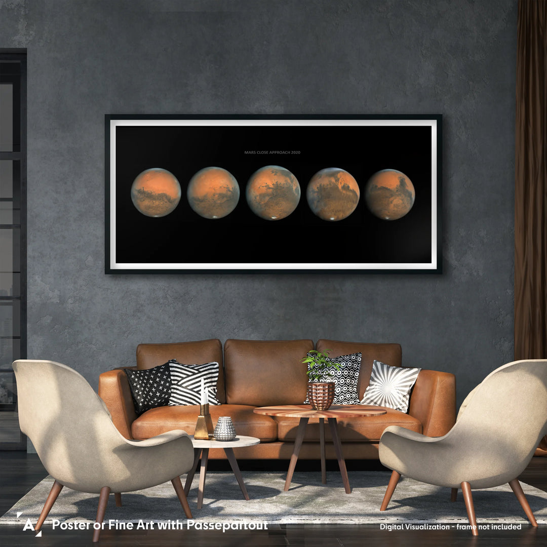 Damian Peach: Mars Close Approach 2020 Poster