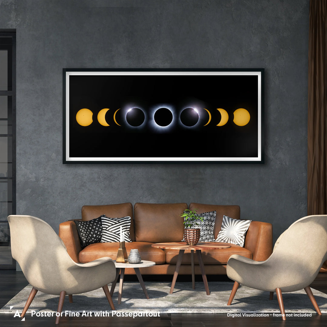 Marzena Rogozińska: Solar Eclipse Phases Mosaic Panorama