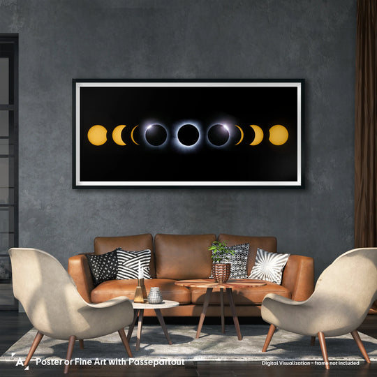 Marzena Rogozińska: Solar Eclipse Phases Mosaic Panorama