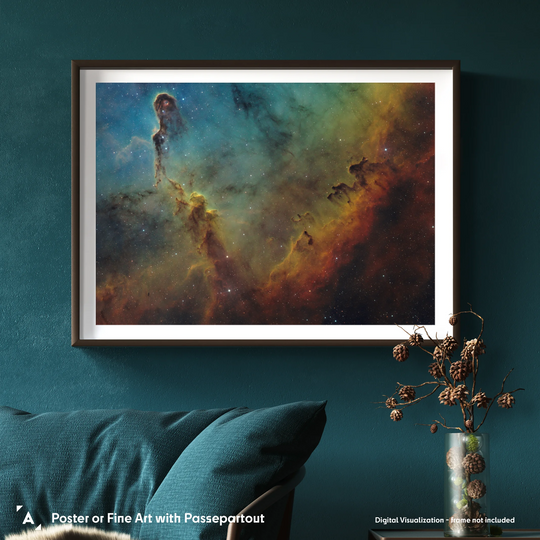 Paweł Radomski: Sulfur, Oxygen and Hydrogen Seas (IC 1396 in Hubble Palette)