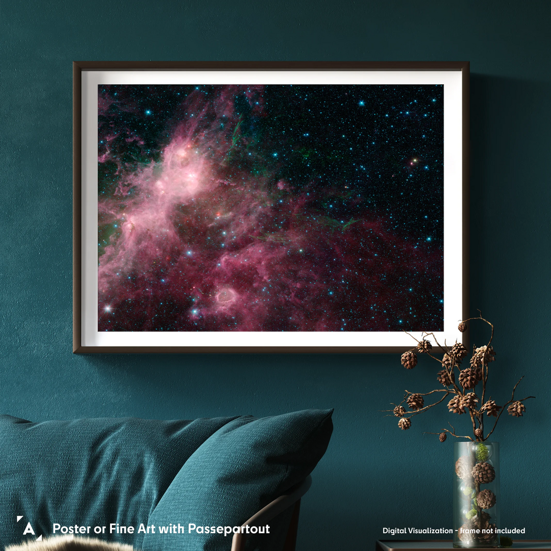 Life and Death Intermingled by Spitzer Space Telescope
