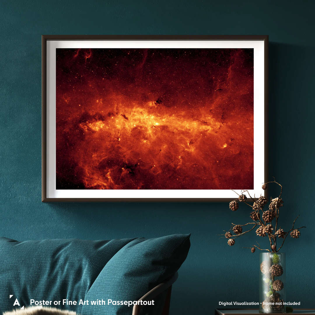 Milky Way Center: 8.0 Micron Spitzer View