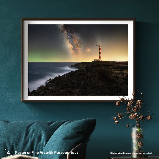 Matteo Strassera: Milky Way Rising Above the Lighthouse