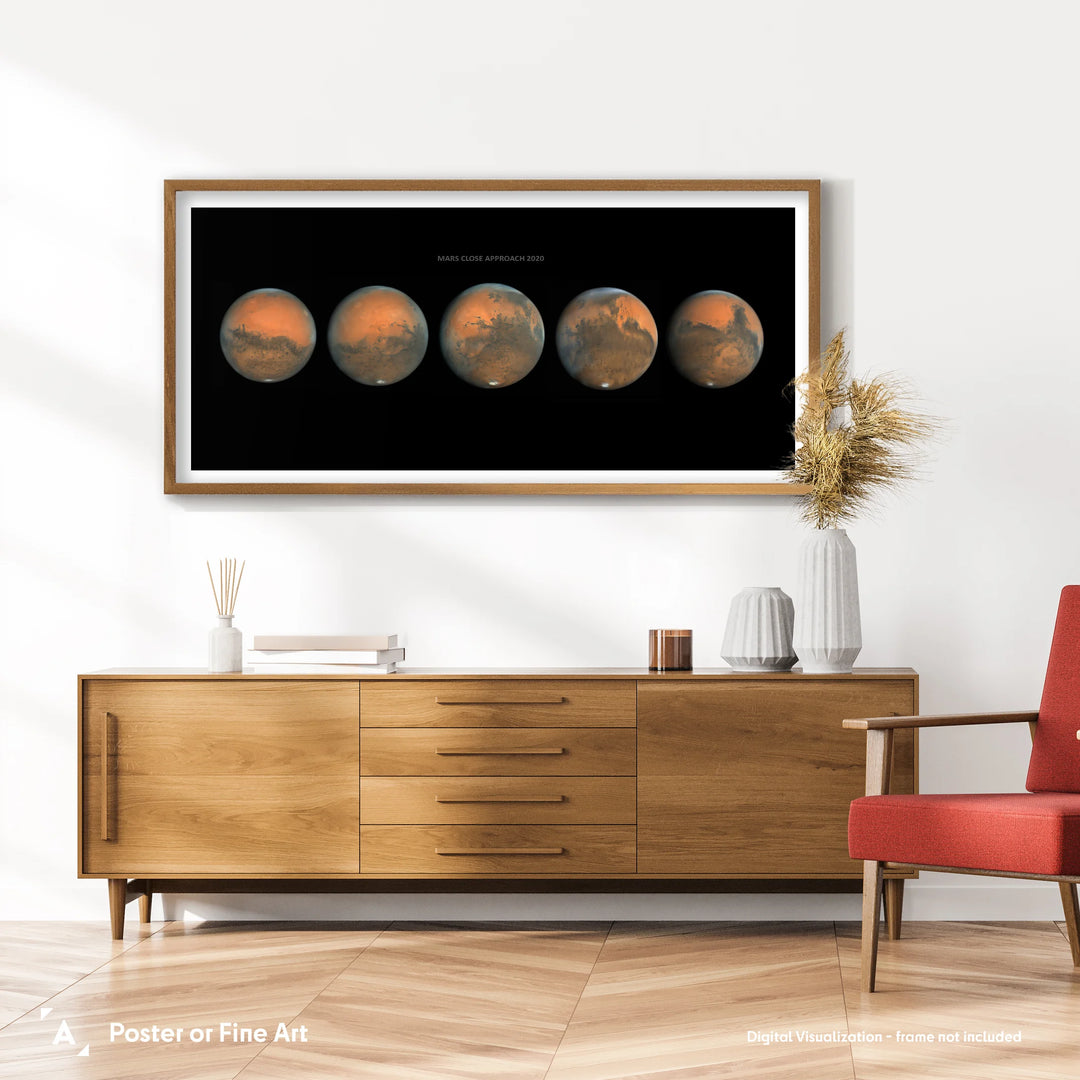 Damian Peach: Mars Close Approach 2020 Poster