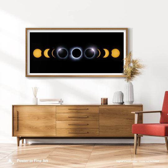 Marzena Rogozińska: Solar Eclipse Phases Mosaic Panorama