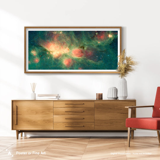 The Cat's Paw Nebula: Spitzer Telescope Panorama