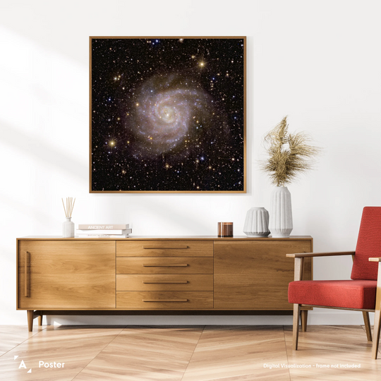 Euclid Telescope Poster: Spiral Galaxy IC 342