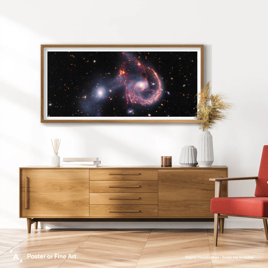JWST: Arp 107 Panorama Poster