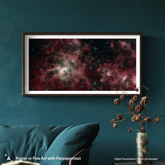 Tarantula Nebula Panorama (3-color) by Spitzer Telescope