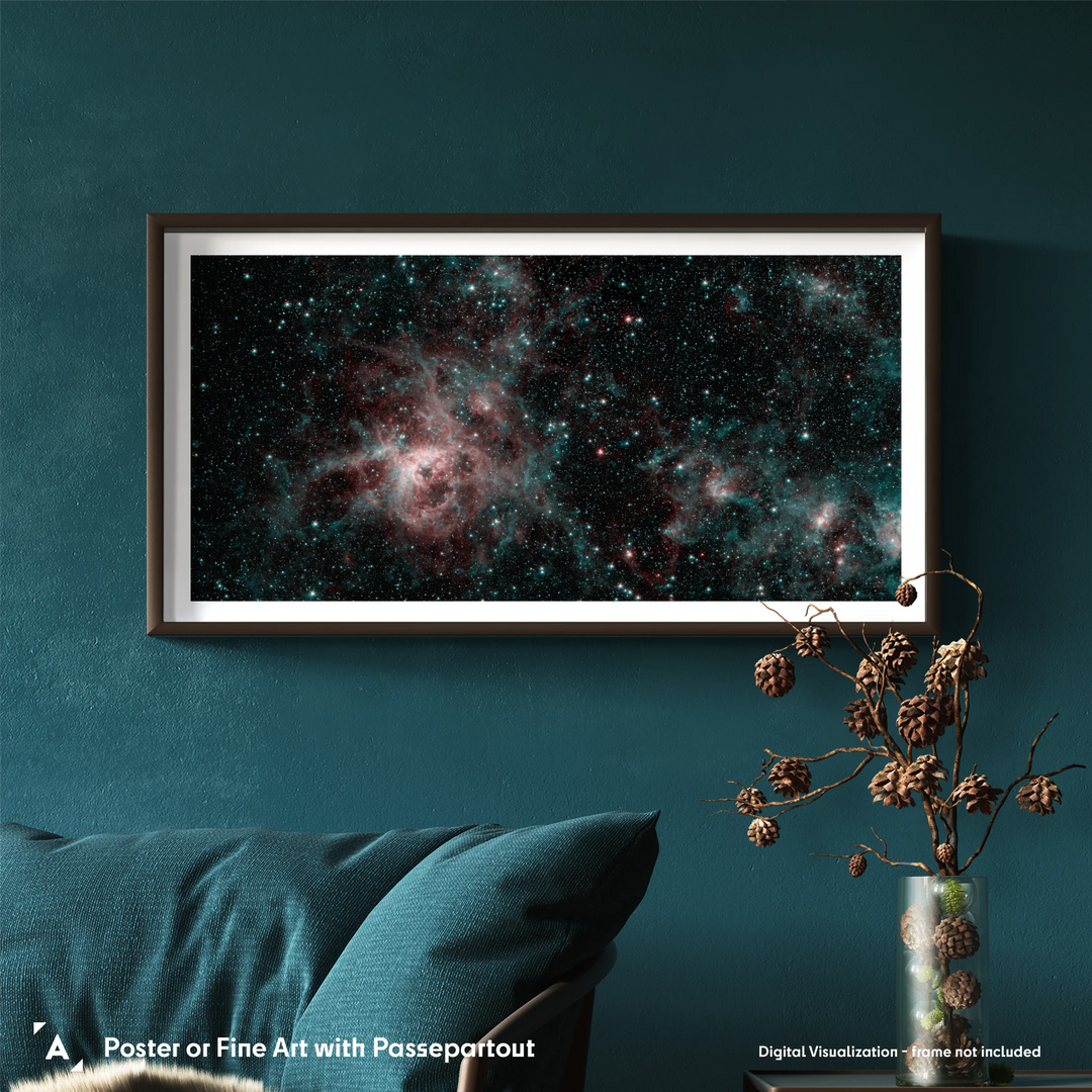 Tarantula Nebula Panorama (2-color) by Spitzer Telescope