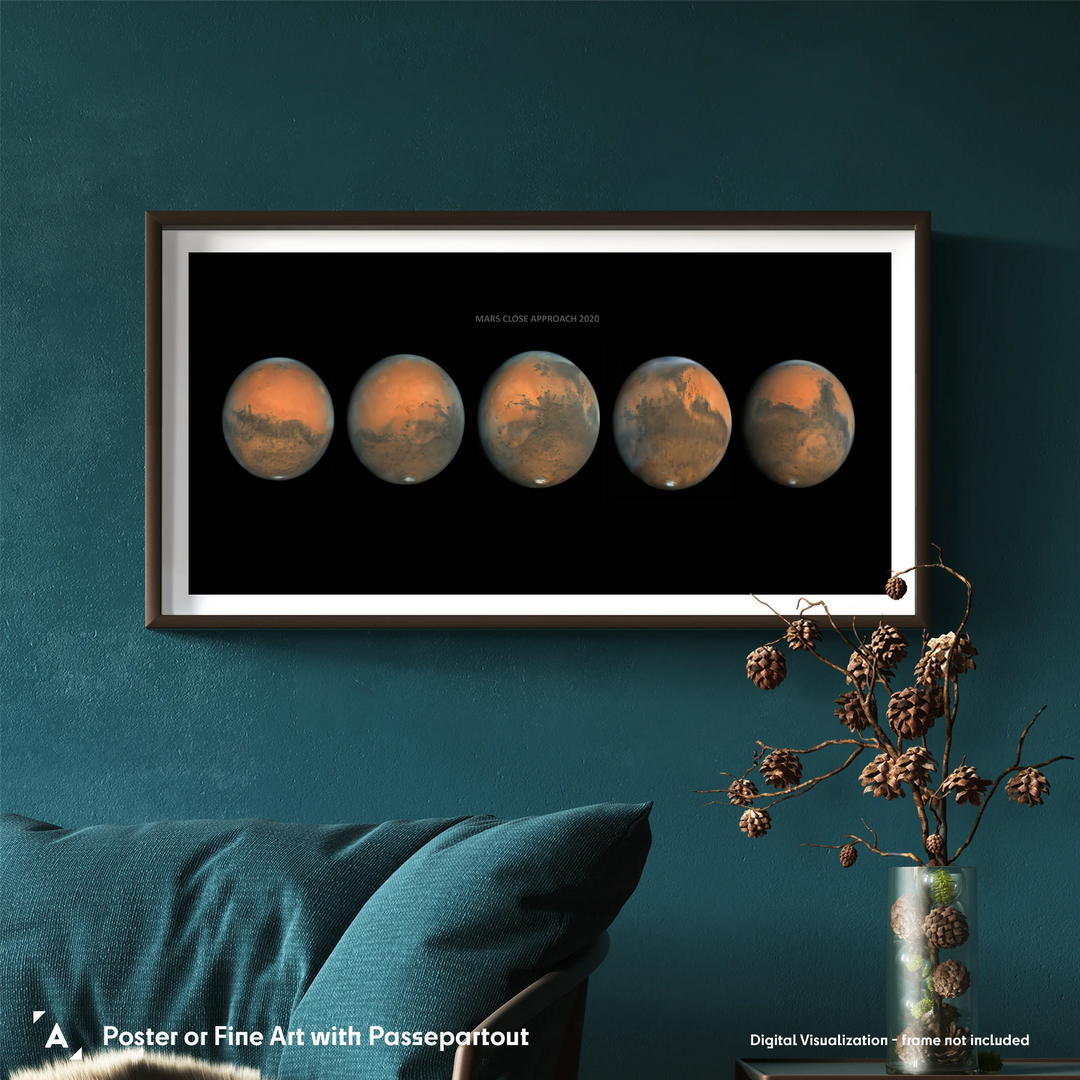Damian Peach: Mars Close Approach 2020 Poster