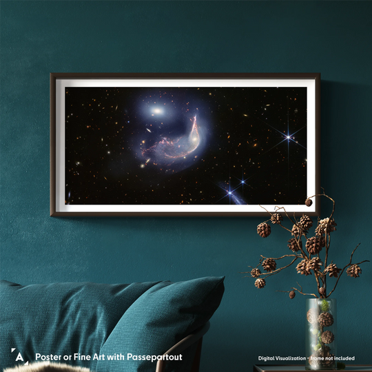 JWST: Interacting Galaxies Arp 142 Panorama Poster