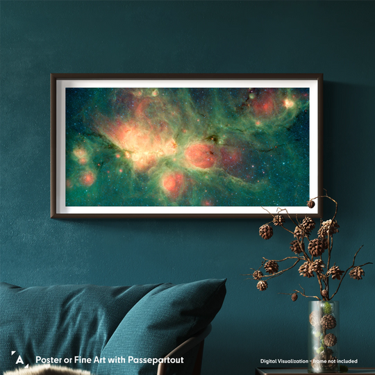 The Cat's Paw Nebula: Spitzer Telescope Panorama