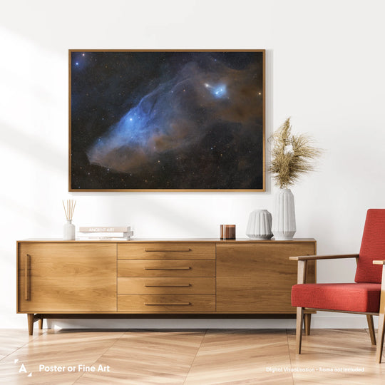 Marcin Hałaczkiewicz: Blue Horshead Nebula Poster