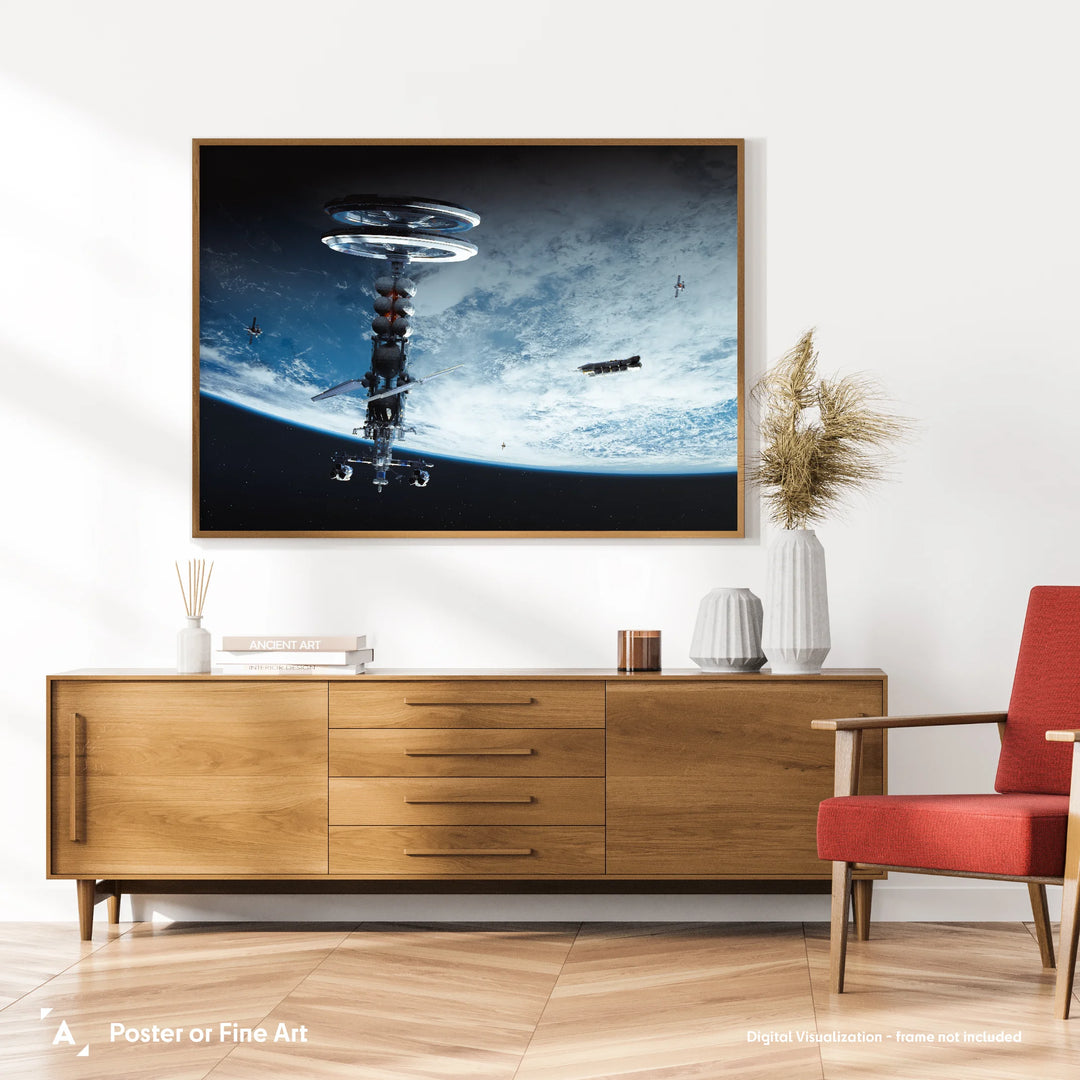Maciej Rebisz: Orbital Station Poster