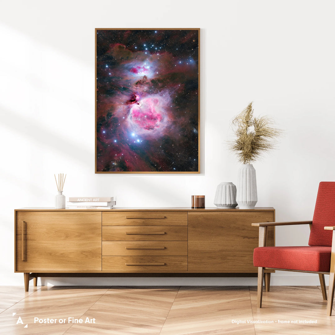 Chris Willocks: The Orion & Running Man Nebulae Poster
