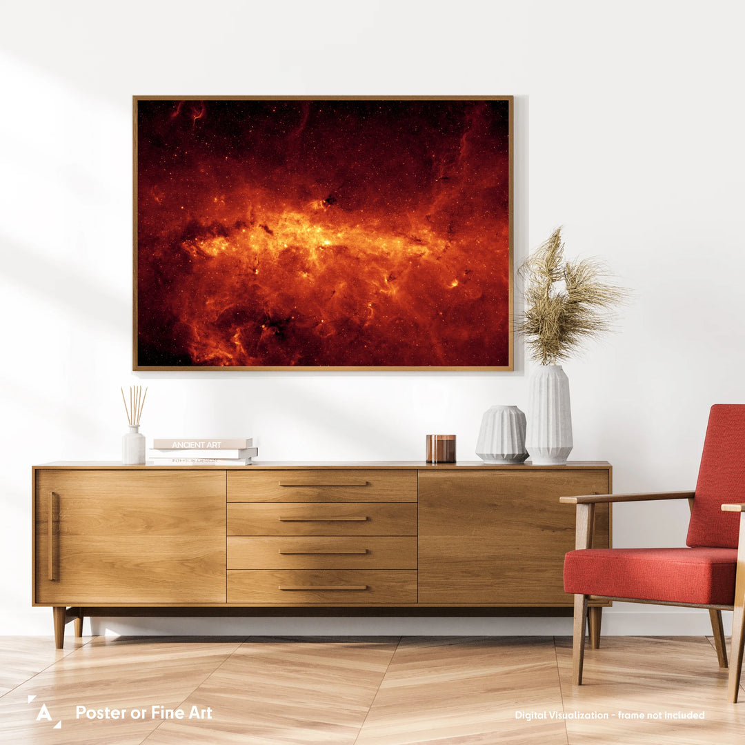 Milky Way Center: 8.0 Micron Spitzer View
