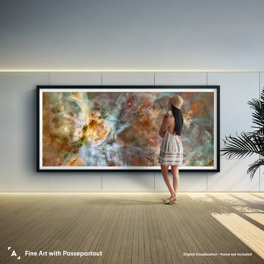 HST: Star Birth in Carina Nebula Panorama Poster