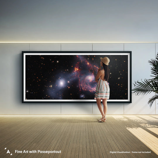 JWST: Arp 107 Panorama Poster