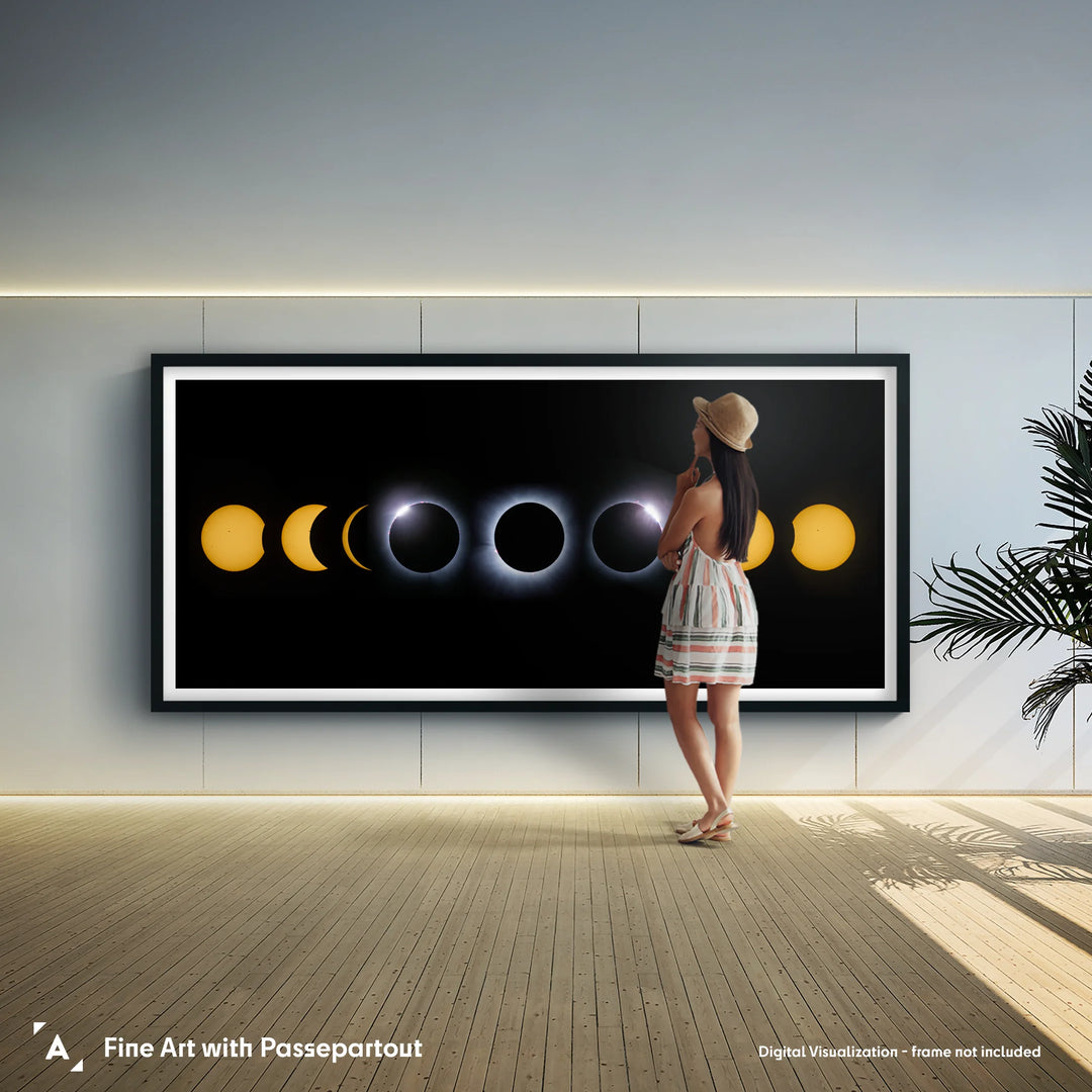 Marzena Rogozińska: Solar Eclipse Phases Mosaic Panorama