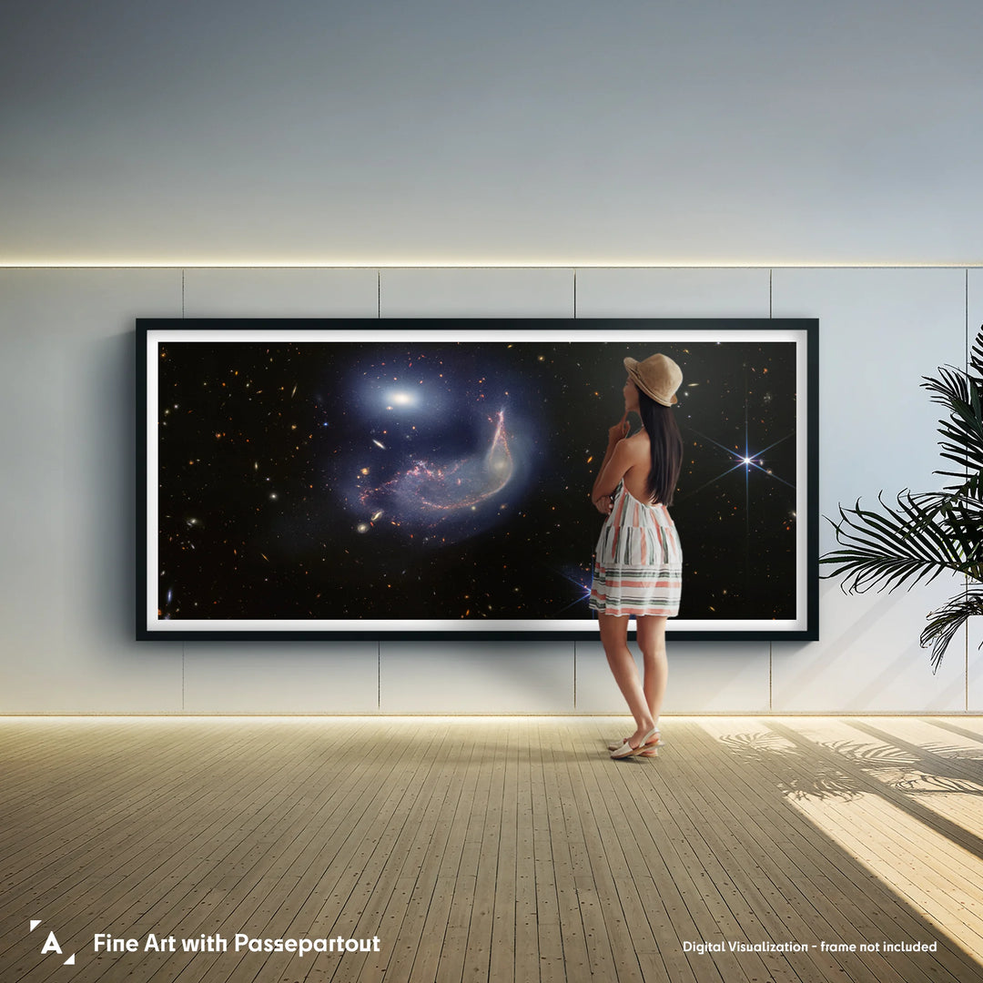 JWST: Interacting Galaxies Arp 142 Panorama Poster