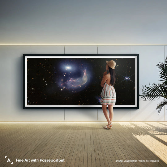 JWST: Interacting Galaxies Arp 142 Panorama Poster