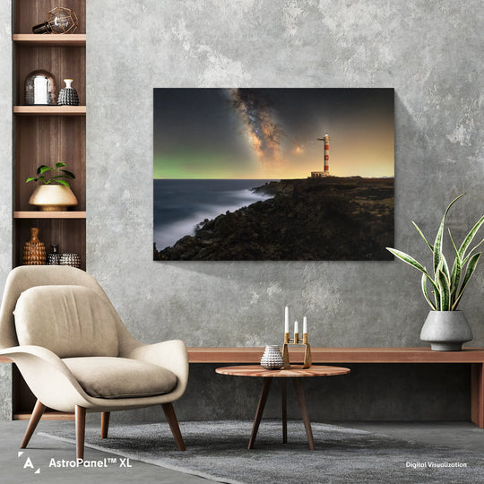 Matteo Strassera: Milky Way Rising Above the Lighthouse