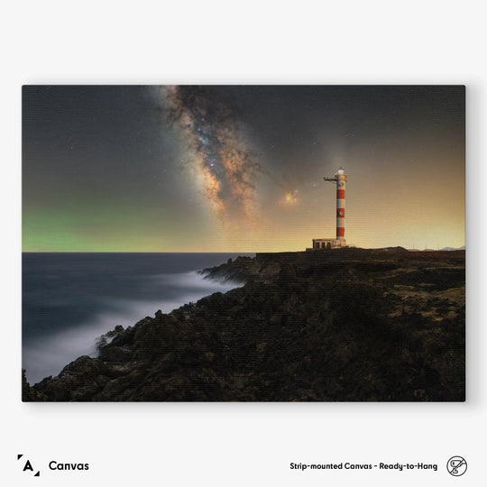Matteo Strassera: Milky Way Rising Above the Lighthouse