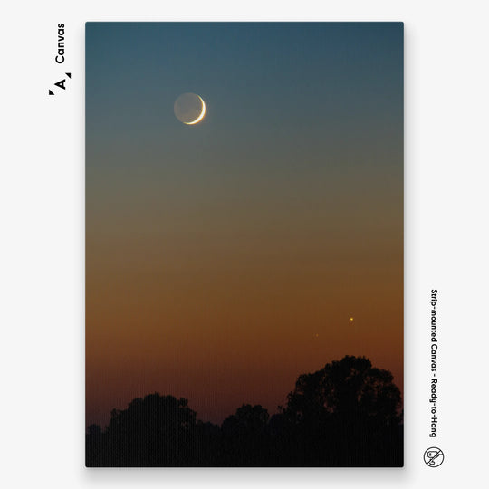 Lionel Majzik: Moon, Venus, Mars - a celestial conjunction dance