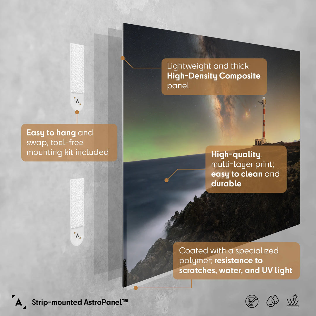 Matteo Strassera: Milky Way Rising Above the Lighthouse