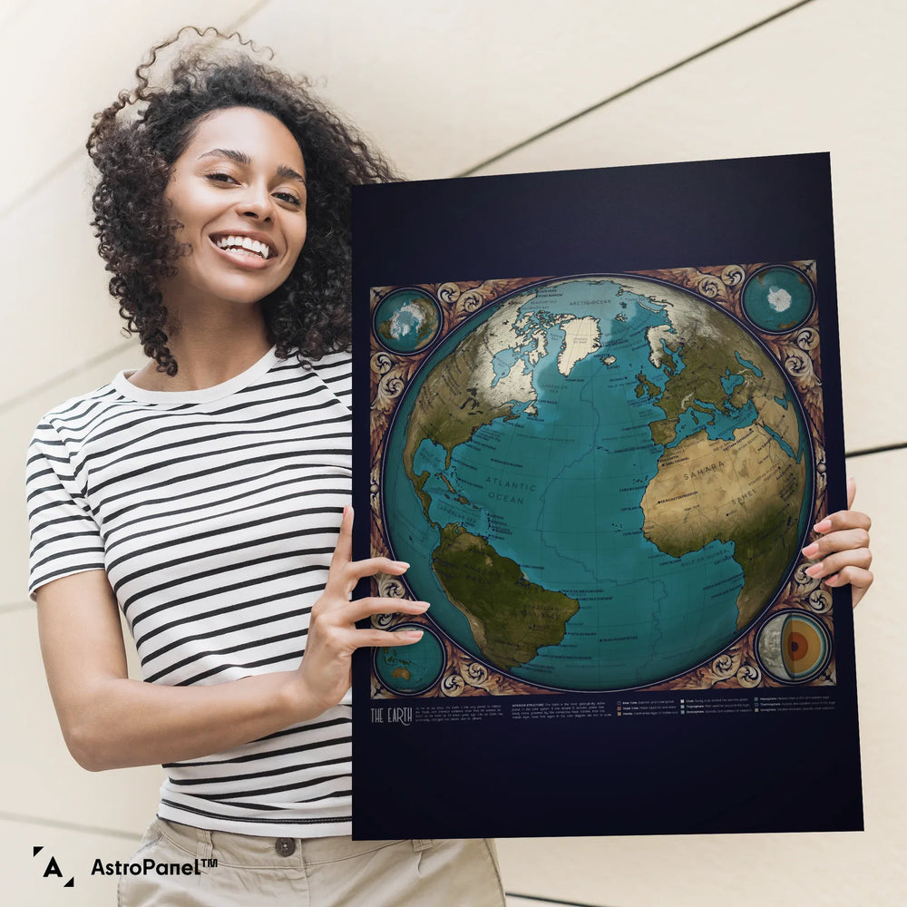 A Map of Earth Poster