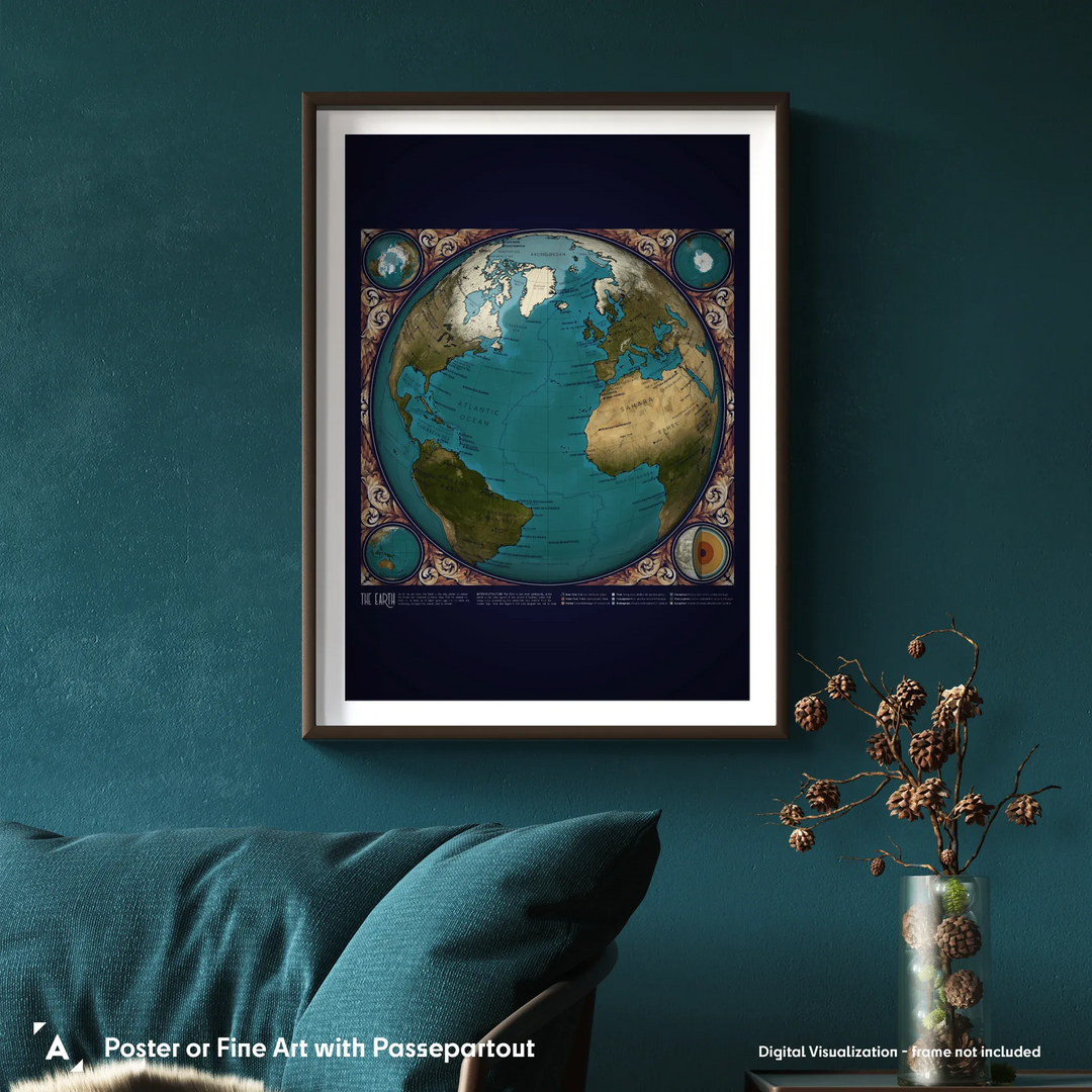 Eleanor Lutz: A Map of Earth Poster