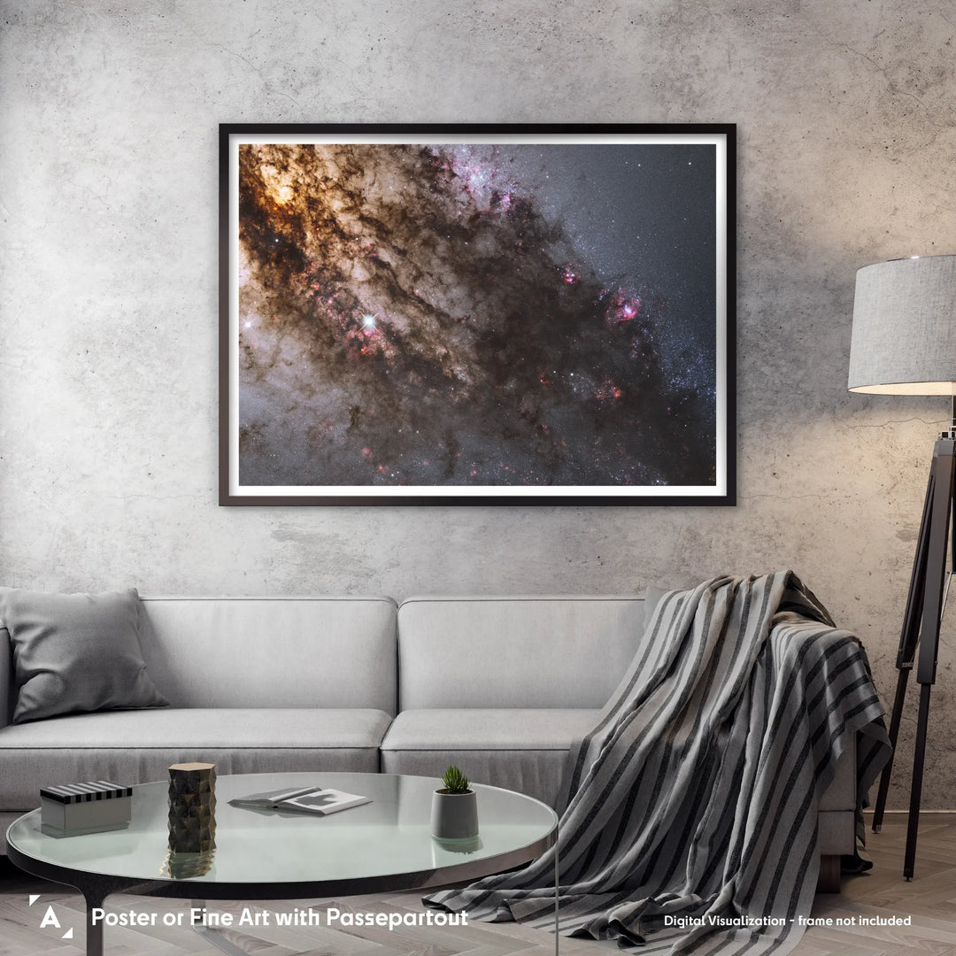 Active Centaurus A Galaxy Poster