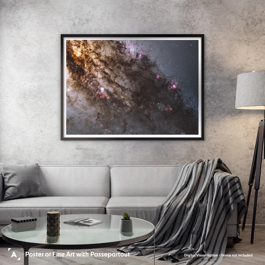 Active Centaurus A Galaxy Poster